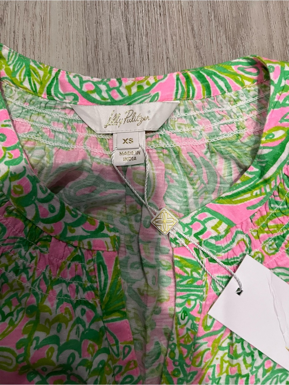NWT Lilly Pulitzer Essie Tank Top. Mandevilla Baby Fins and Flippers. Size XS - Picture 2 of 6